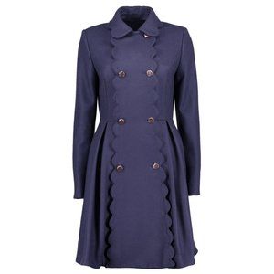 BRAND NEW! Ted Baker Wool Cashmere Scallop Coat